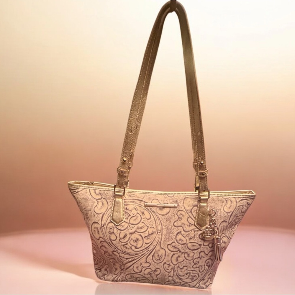 Brahmin Duxbury satchel in the Chrome Estonia